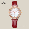 Elegant Lady Quartz Watch with Lether Strap 71005